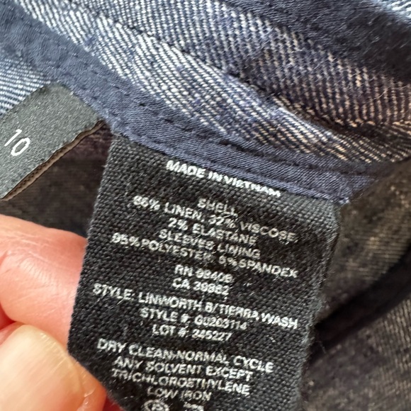 Theory -Linworth B Tierra Wash Jacket, Deep Denim medium 10 - Picture 12 of 15